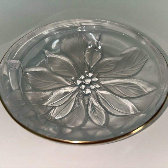 Crystal Poinsettia Candy Dish - Picture 3 of 6